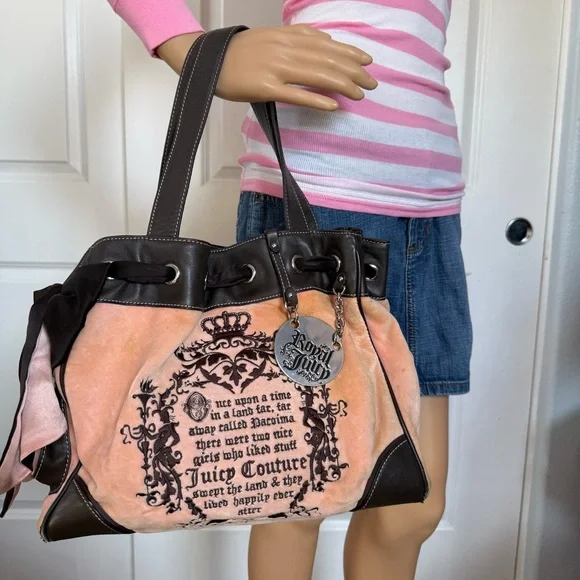 Vintage once upon a time Juicy Couture Pink Brown Daydreamer READ DESCRIPTION - Picture 1 of 16